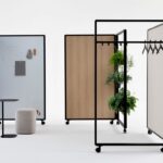 Cascando Patio Single Bold Wheeled Acoustic Room Divider