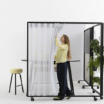 Cascando Patio Single Bold Frame With Acoustic Room Divider Patio Bold single frame room divider