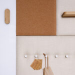 Cascando Pillow Grid Whiteboard Wall-Mounted Acoustic Fabric-Covered Whiteboard