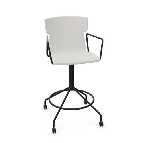 Cascando Co-Chair High High-Back With Armrests Bar Stool
