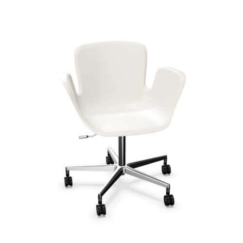 Cappellini Juli Plastic 5-Star With Castors Office Chair