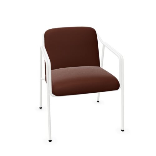 Alea Que Upholstered Armchair With Metal Frame Conference Chair