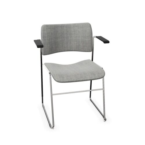 HOWE MN1 5-Star Armchair Upholstered Fixed-Frame Conference Chair With