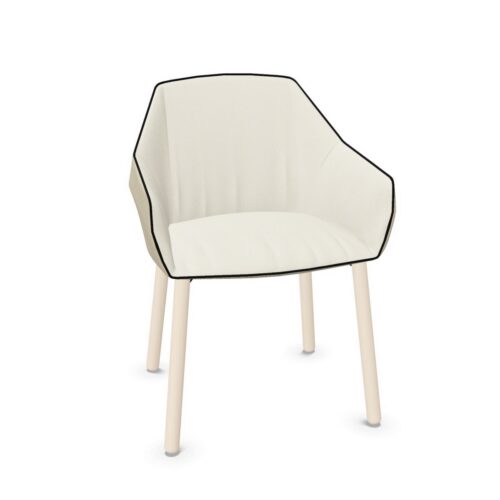 Sancal Nido 288 Upholstered Armchair With Armrests Quilted Seat Armchair
