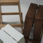 Normann Copenhagen Let N-Let Bar-Height Solid Wood Bar Stool detail of the Let seating collection