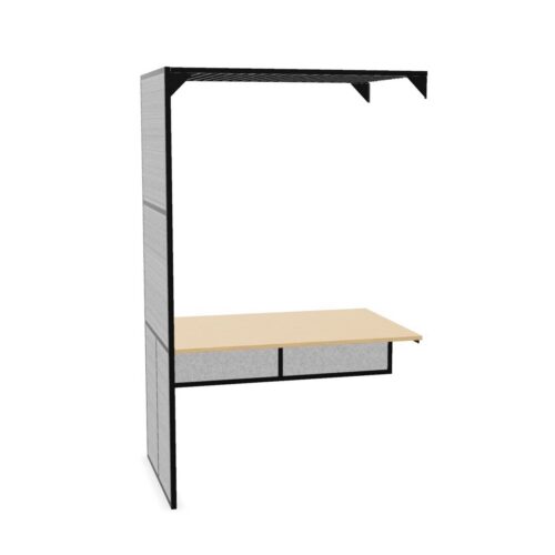 apto plus 6400-0006 0038 Gittertisch Wandmontage 4P Hellgrau 4-Person