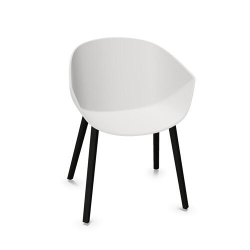 Alea Four-Leg Chair With Armrests Polypropylene Shell Chair