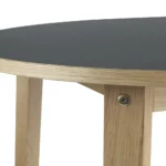 Normann Copenhagen Slice N-SL Round Table product view of the Slice round table in oak