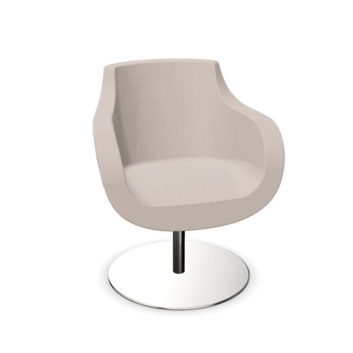 Leyform Victoria 516208 Upholstered Armchair With Pedestal Base Low Back