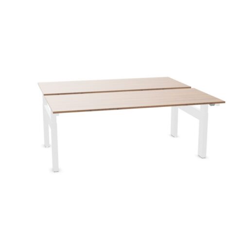 Voortman 180 Duo Height-Adjustable H-Frame Bench Desk