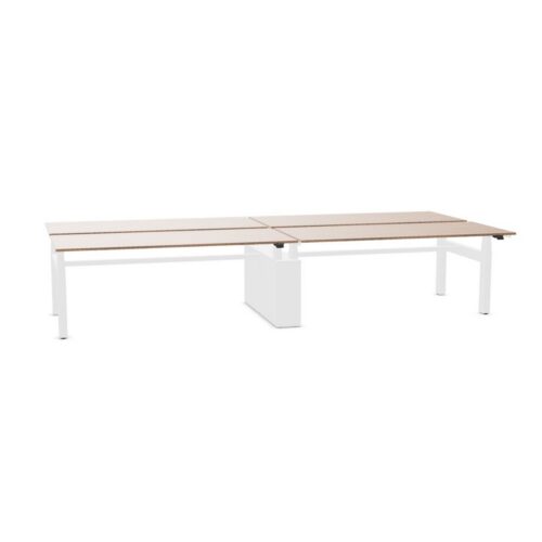 Voortman Quattro 180 Multi-Person Workstation H-Leg Base Bench Desk