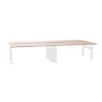 Voortman Quattro 180 Two-Person Workstation H-Leg Frame Bench Desk
