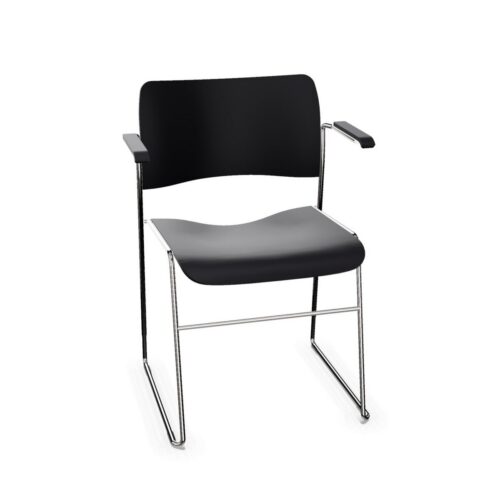 HOWE Slim Dpn Sled-Frame With Armrests Armchair