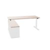Voortman L-Shaped Desk With Cabinet Return Left Leg-Replacing Corner Desk