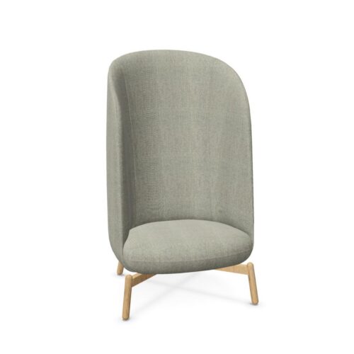 +Halle Nest Easy Chair XL Oak Lounge Upholstered Chair