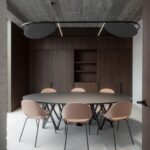Bulo SB55 Rectangular Table in an office arrangement