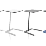 Boss Design Boss Flamingo Flt P H Heneinstellbar Eiche Furnier Top Gepulvertes – Boss Flamingo height-adjustable table with European oak veneer top and black f