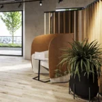 Boss Design Boss Mango Mgo 1 HB PS-RH Privacy With Surround Armchair Mango high-back privacy armchair with surround screen