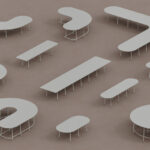 +Halle Nest System Table 2 0 100 H105 Center High Configuration Table Nest System table family arrangement