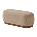 Inclass Amber Polsterhocker Oval Upholstered Pouf Amber upholstered pouf