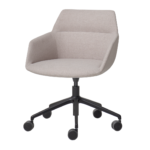 Inclass Dunas XS 5-Spoke Swivel Base On Casters With Gas Lift 5-Star With Dunas XS swivel chair with five-star caster base