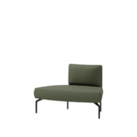 Inclass Kern 1-Seater Module 45 Convex With Backrest Modular Seating Module 1-seater convex modular seating module with backrest