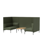 Inclass Kern 4-Seater Cabin Configuration 7 Upholstered Cabin-Style Acoustic Kern 4-seater upholstered acoustic cabin, configuration 7