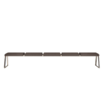 Inclass Lin Tapiz 5-Sitzer Bench Mit Vollst Ndig Gepolsterten Sitzen 5-Seater 5-Sitzer-Bank mit vollständig gepolsterten Sitzen