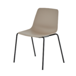 Inclass Varya XL 4-Leg Stackable Plastic Shell Stackable Four-Leg Chair With A Varya XL chair with a plastic shell and four-leg base