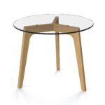 Züco Zuco AV 0700 Beistelltisch Kufengestell Sled-Base Side Table Averio side table with clear glass top