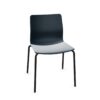 Bulo Vvd 4-Leg Upholstered Stackable Bistro Chair