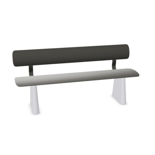 Functionals Ben C Sb With Backrest Concrete Support Bench