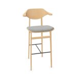 NORR11 ApS Bufala Bufala75 High Upholstered Seat Bar Stool