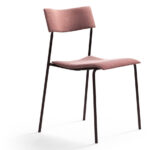 Lammhults Campus 4-Leg Upholstered Fully Chair — Campus chair, fully upholstered with a chrome 4-leg base