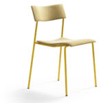 Lammhults Campus 4-Leg Upholstered Fully Chair — Campus chair, fully upholstered with a chrome 4-leg base