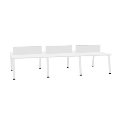 Alea 4-Leg Rectangular Screens Bench Desk