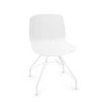 Alea Perch Four-Leg Shell Chair Vintage Wheeled Chair