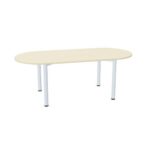 Geramöbel Geramobel Konferenztisch Rundfu Ovalform Starr 4-Leg Tabletop
