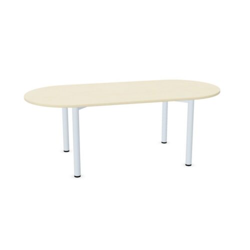 Geramöbel Geramobel Konferenztisch Rundfu Ovalform Starr 4-Leg Tabletop