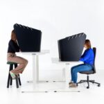 BuzziSpace Buzzitripl Foldable Three-Panel Screen Acoustic Desk Screen