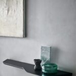 BuzziSpace Links Wall-Mounted Tactile Felt Display Shelf BuzziPlank shelf in a styled interior