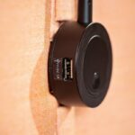 BuzziSpace Ring-Shaped Fabric-Covered Wall Panel Integrated Worktop Acoustic interior arrangement
