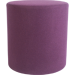 BuzziSpace Acoustic Cylindrical Sound-Absorbing Pouf Ottoman BuzziSpot acoustic pouf in Flat fabric
